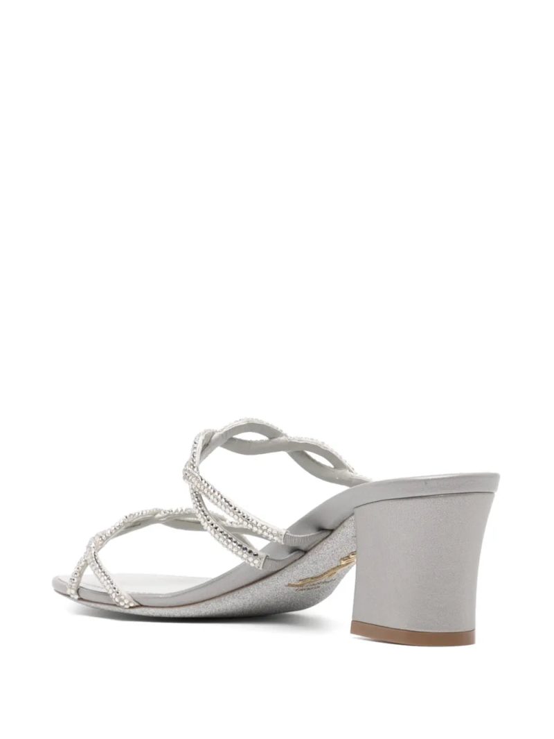 René Caovilla  55mm crystal-embellishment sandals