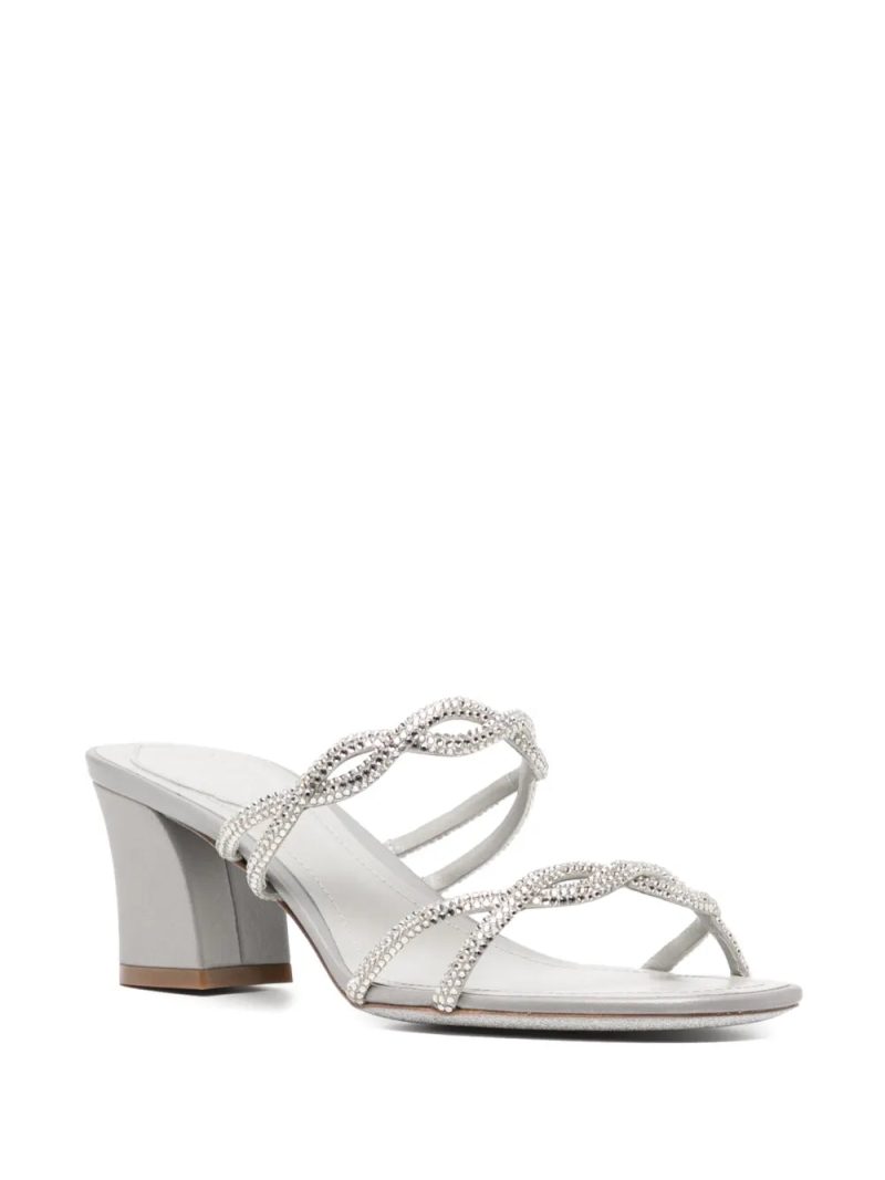René Caovilla  55mm crystal-embellishment sandals