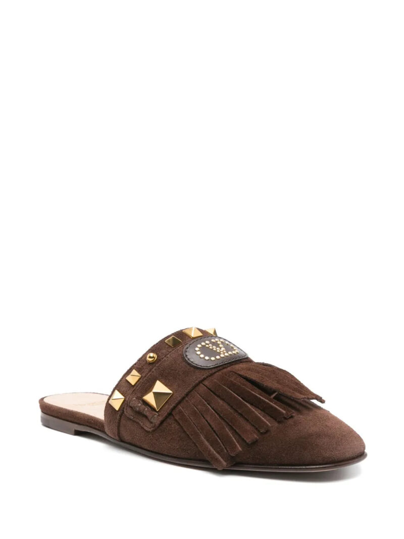 Valentino Garavani VLogo suede mules