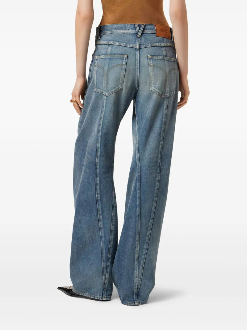 Versace Made in Japan twisted jeans