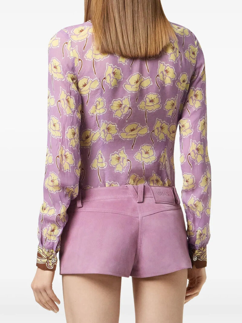 Versace Poppies foulard shirt