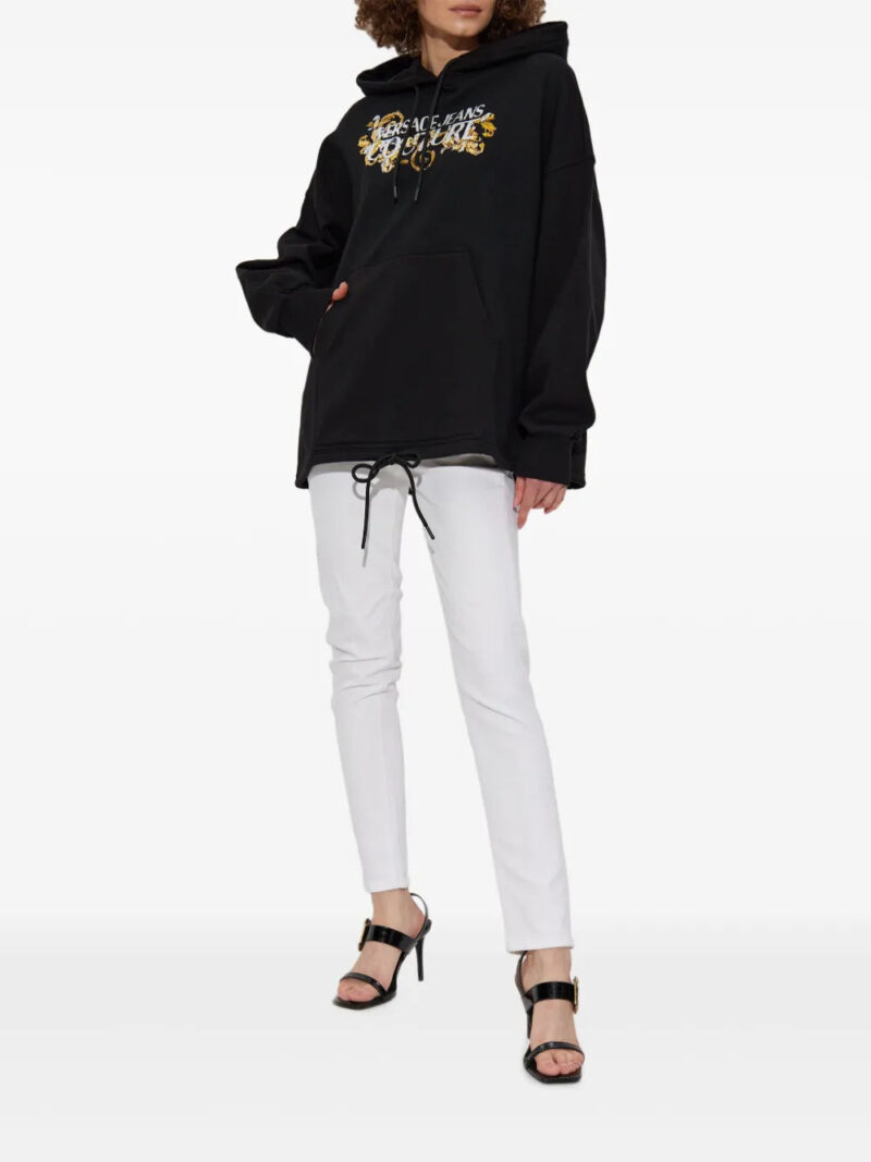 Versace Jeans Couture logo-appliqué hoodie