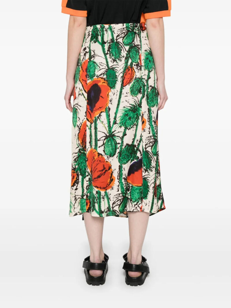 Wales Bonner  wrap midi skirt
