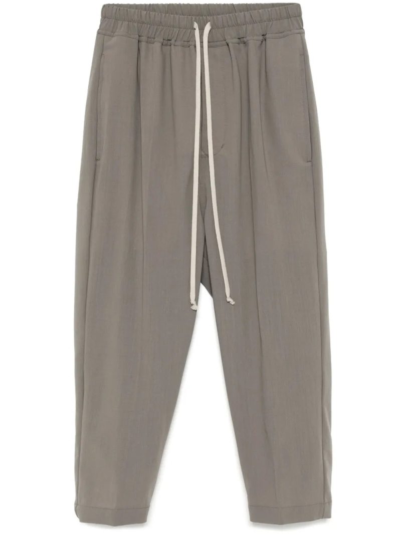 Rick Owens  drawstring astaires cropped trousers