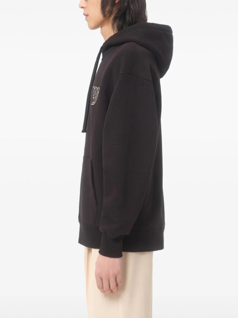Valentino Garavani  logo-patch zip-up hoodie