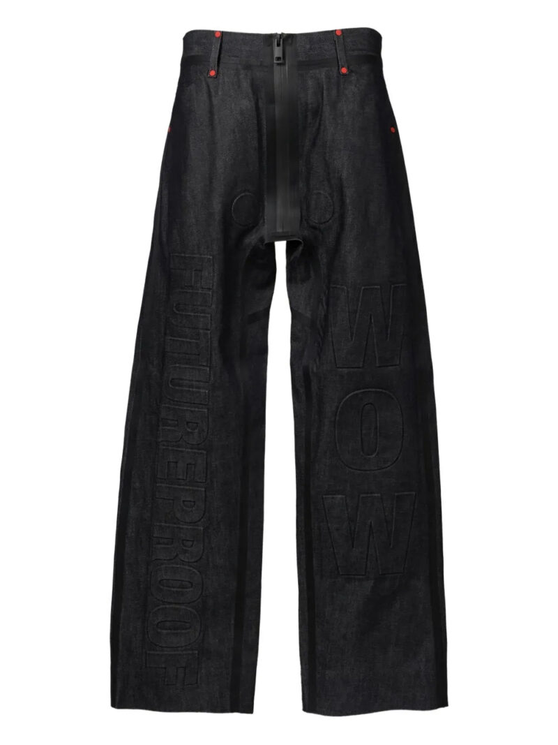 Walter Van Beirendonck  logo-print jeans