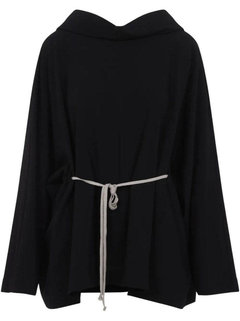 Rick Owens  belted hoodie