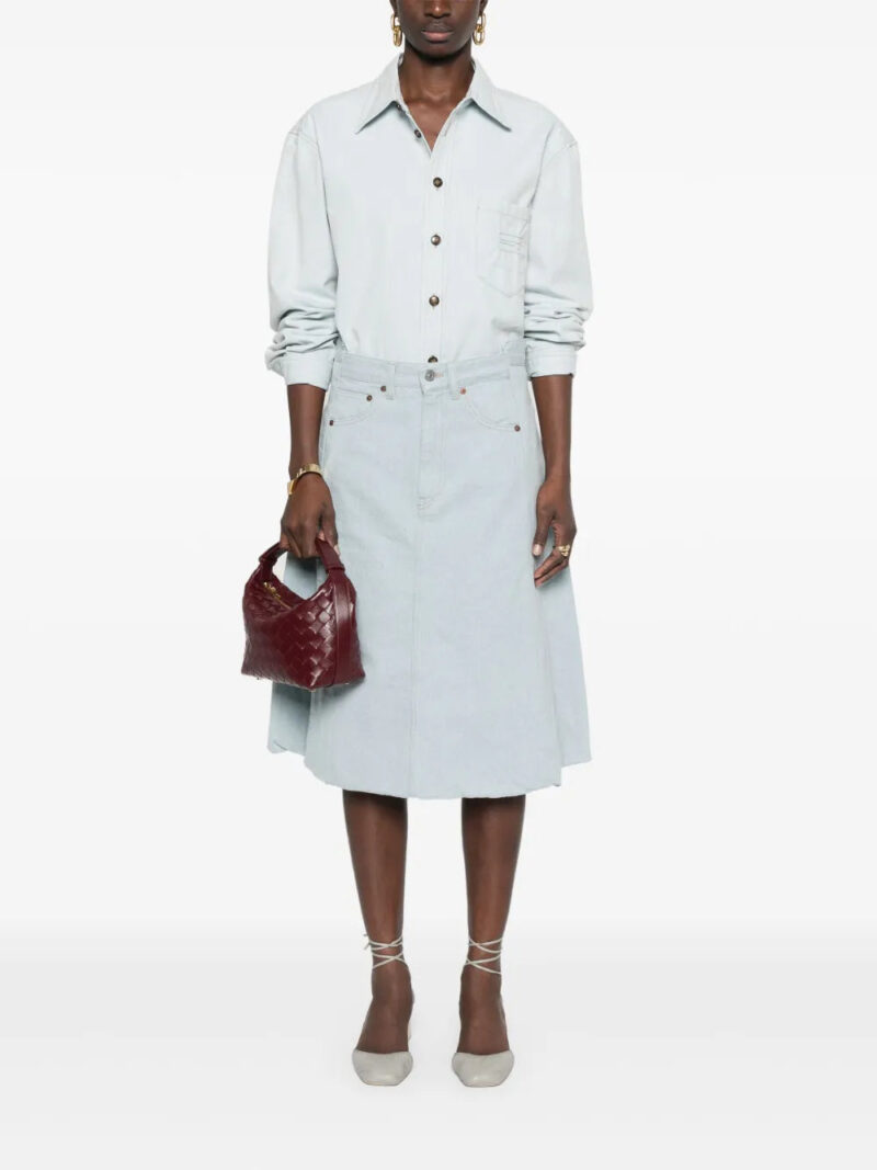 Victoria Beckham denim midi skirt