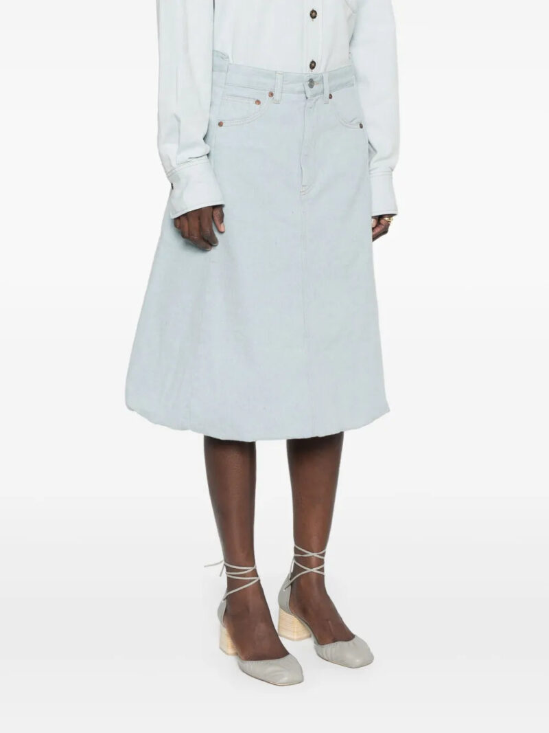 Victoria Beckham denim midi skirt