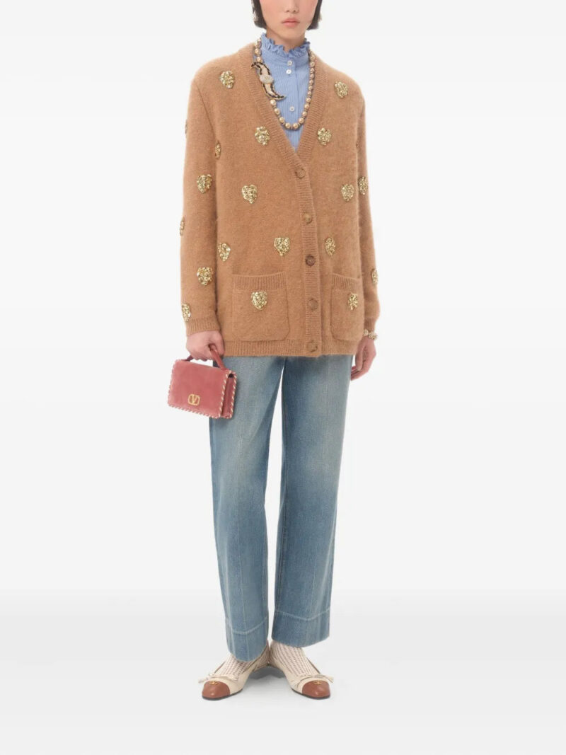 Valentino Garavani  ruffle-trim striped shirt