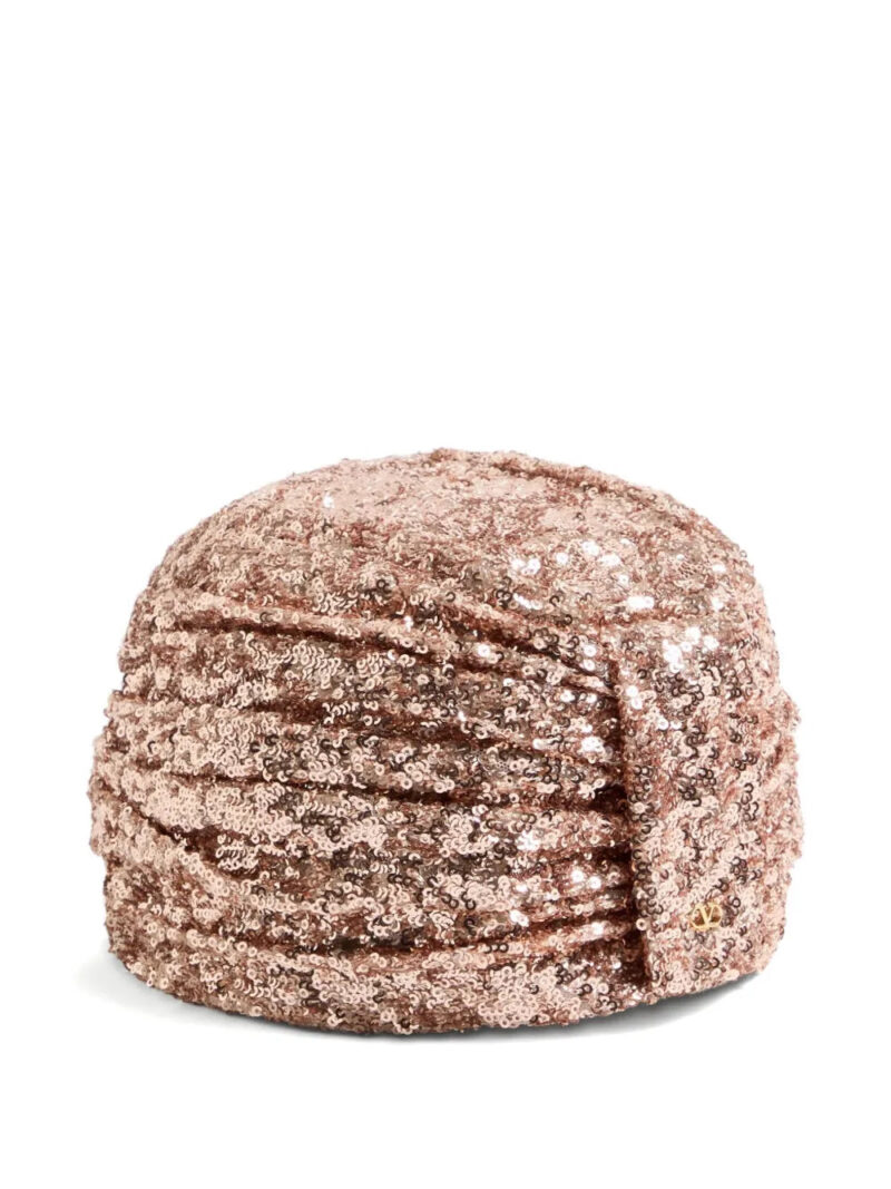 Valentino Garavani  sequin-embellished turban
