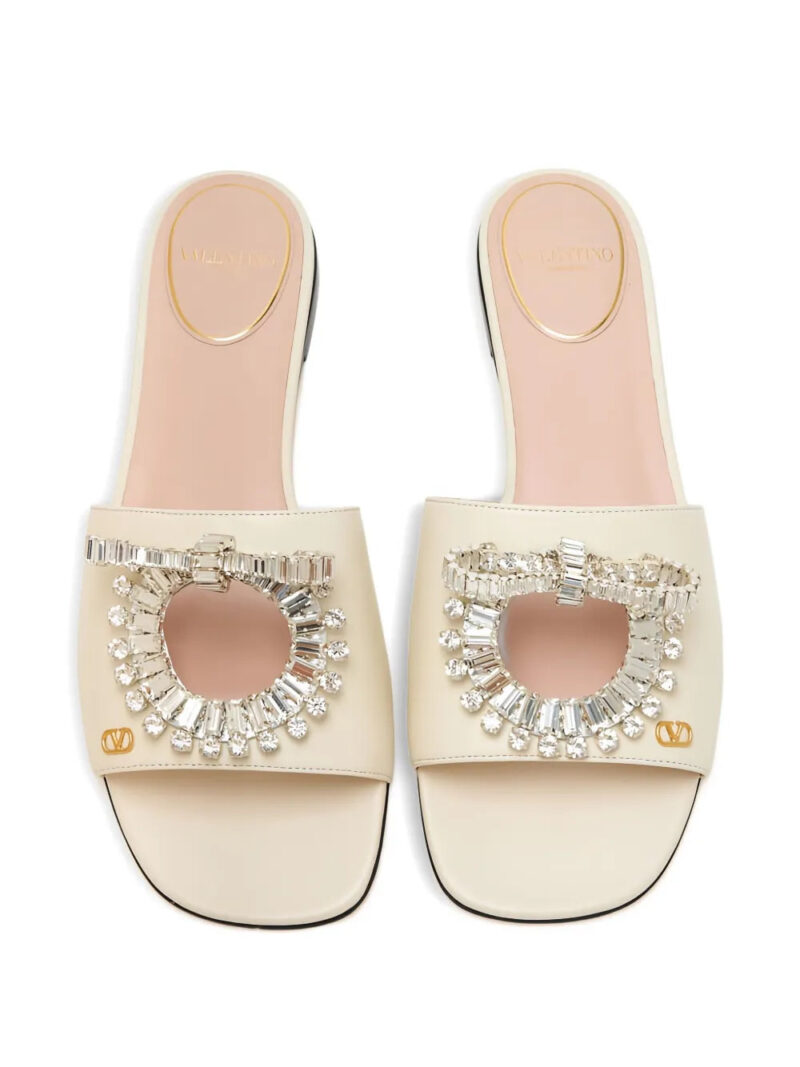 Valentino Garavani  Adamantine crystal-embellished sandals