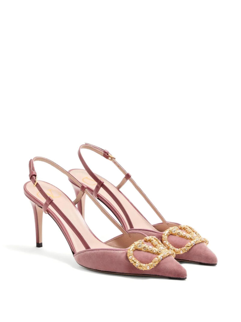 Valentino Garavani  80mm VLogo Signature embellished pumps