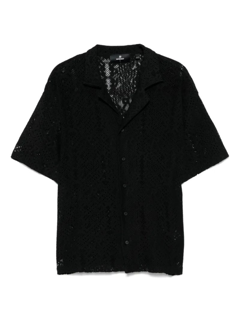 Represent  crochet shirt