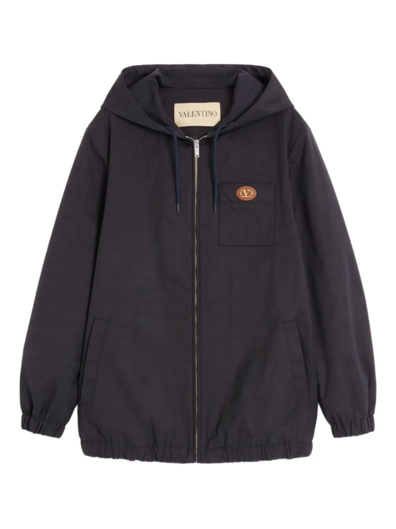 Valentino Garavani  VLogo-patch hooded jacket
