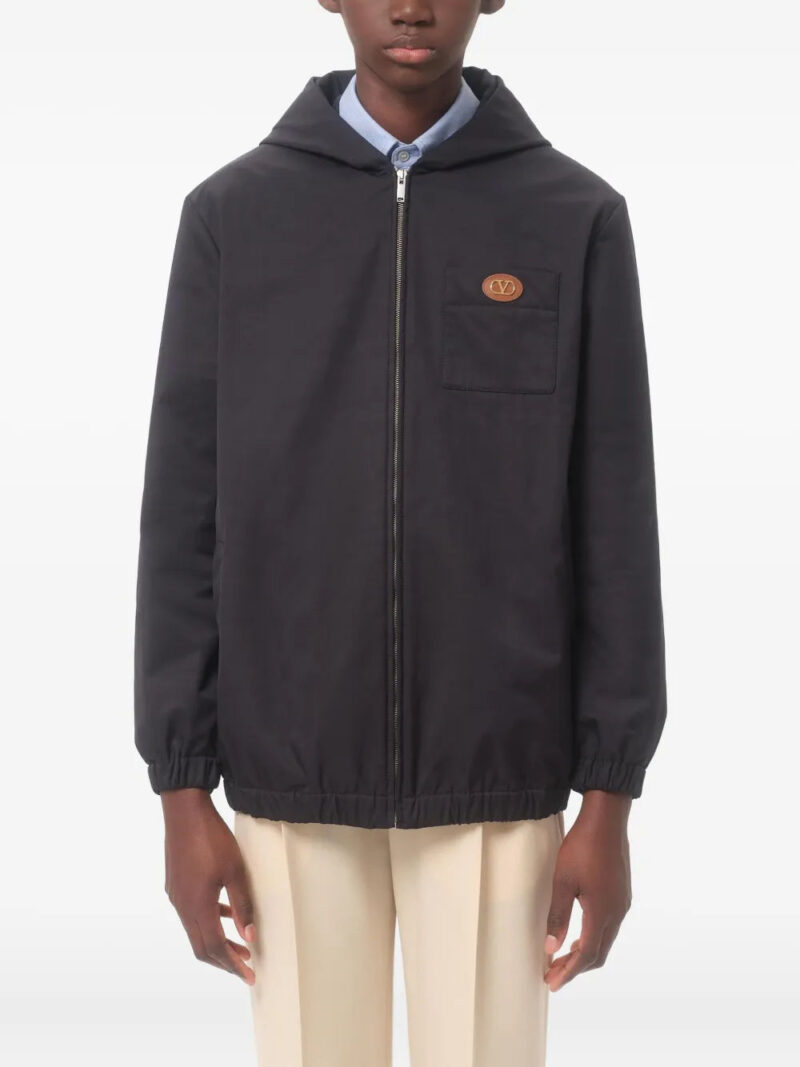 Valentino Garavani VLogo-patch hooded jacket