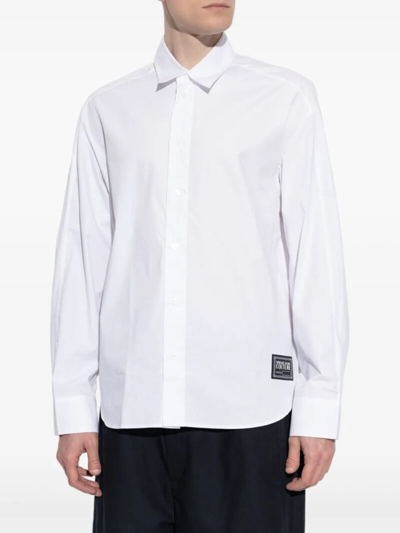 Versace Jeans Couture  logo-patch long-sleeve shirt