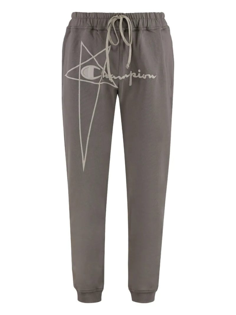 Rick Owens  x Champion cotton track pants