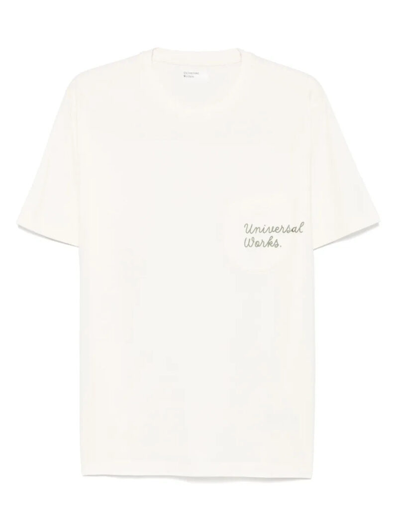 Universal Works  logo-print T-shirt