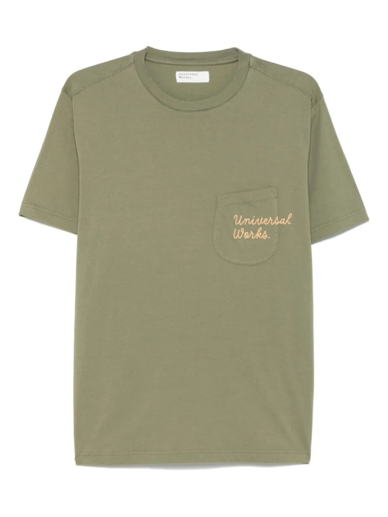 Universal Works  logo-print T-shirt