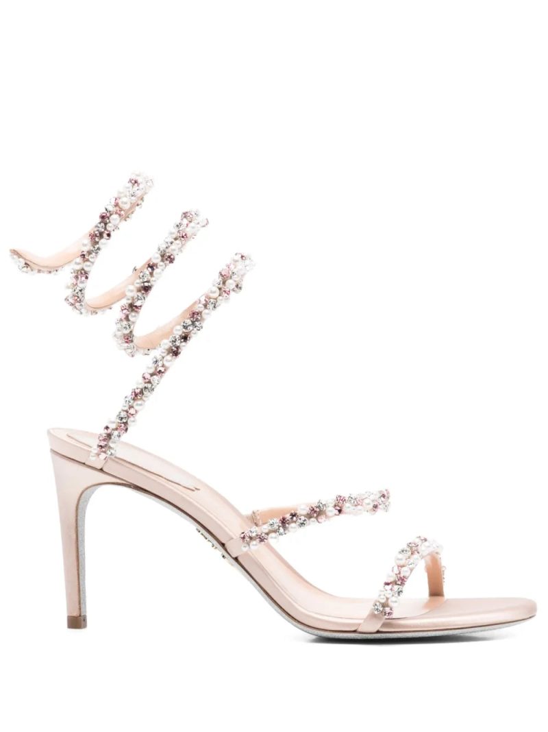 René Caovilla  80mm crystal-embellished sandals