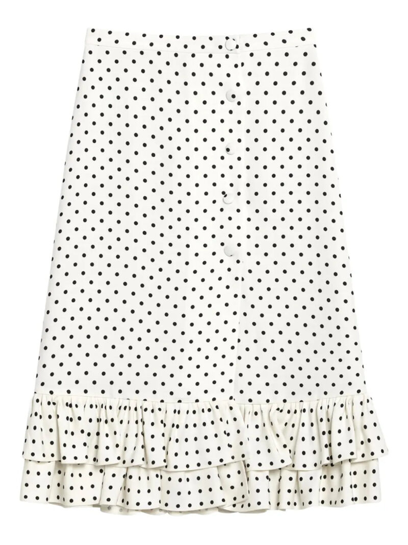Valentino Garavani  polka dot-print midi skirt