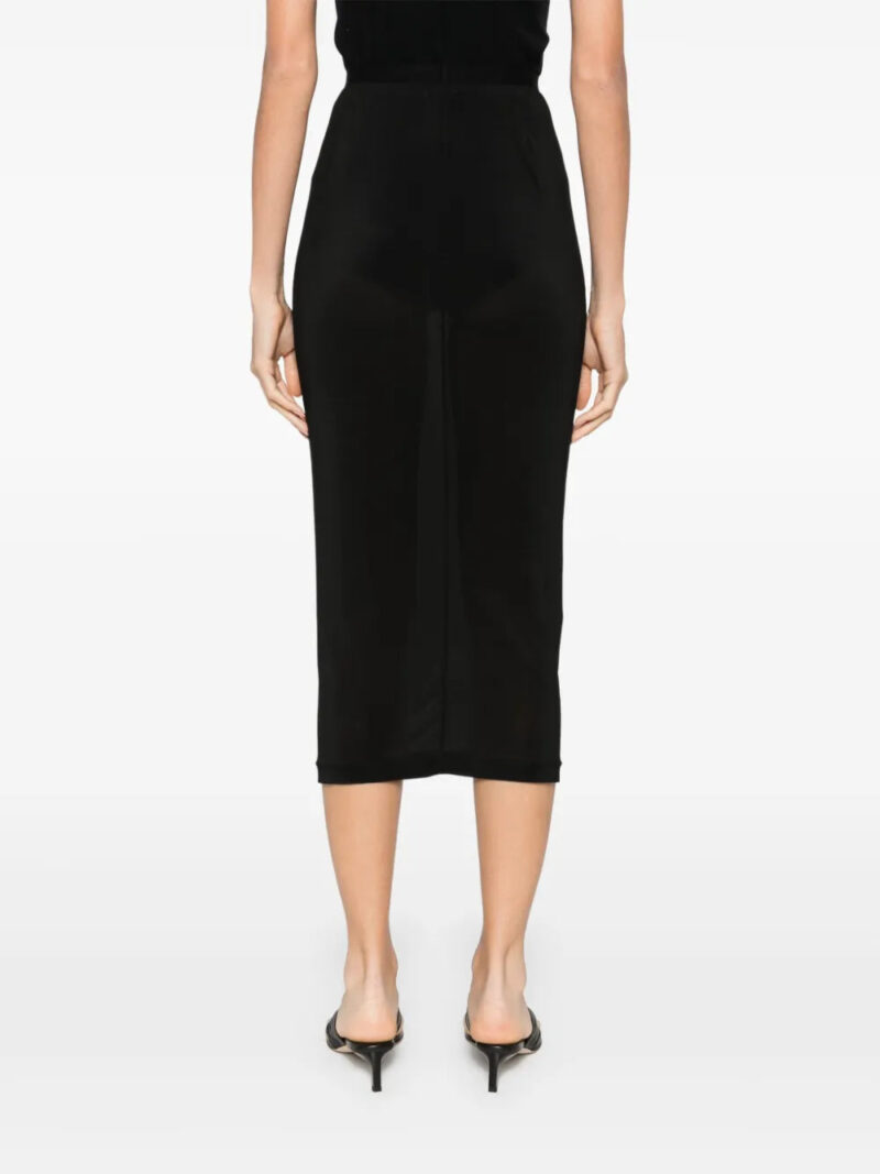 WARDROBE.NYC semi-sheer midi skirt