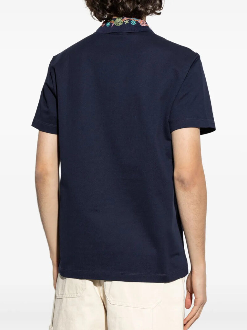 Versace  logo-embroidered polo shirt