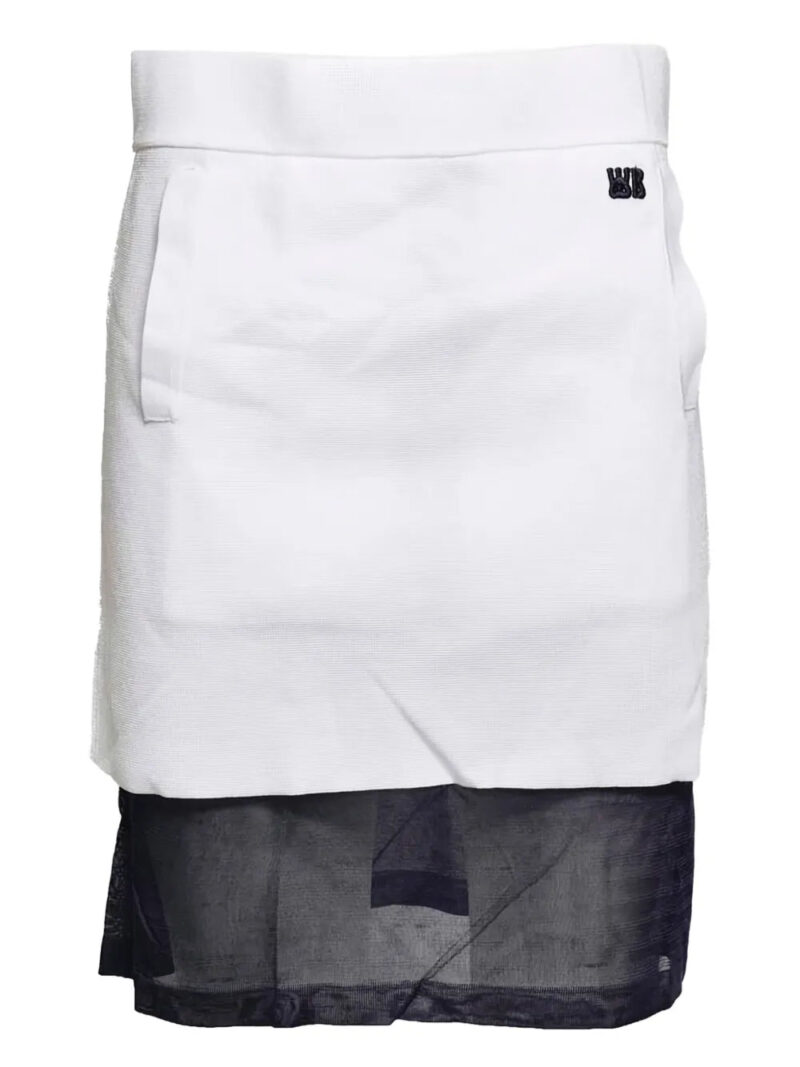 Wales Bonner  layered mini skirt