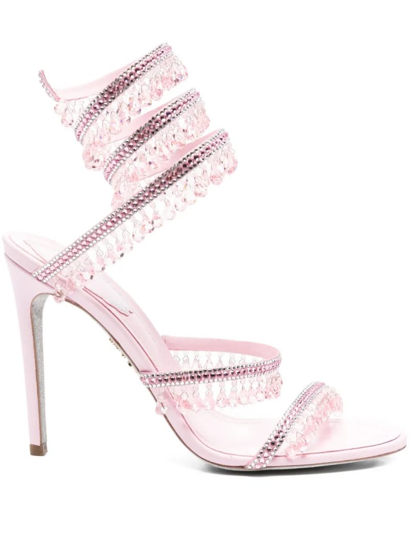 René Caovilla  110mm Chandelier crystal-embellished sandals