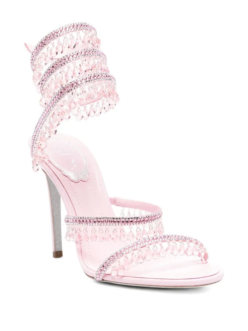 René Caovilla 110mm Chandelier crystal-embellished sandals