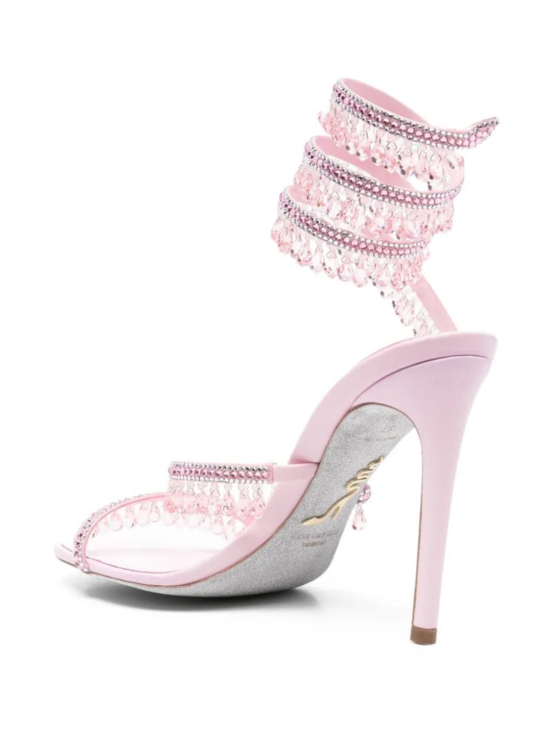 René Caovilla 110mm Chandelier crystal-embellished sandals