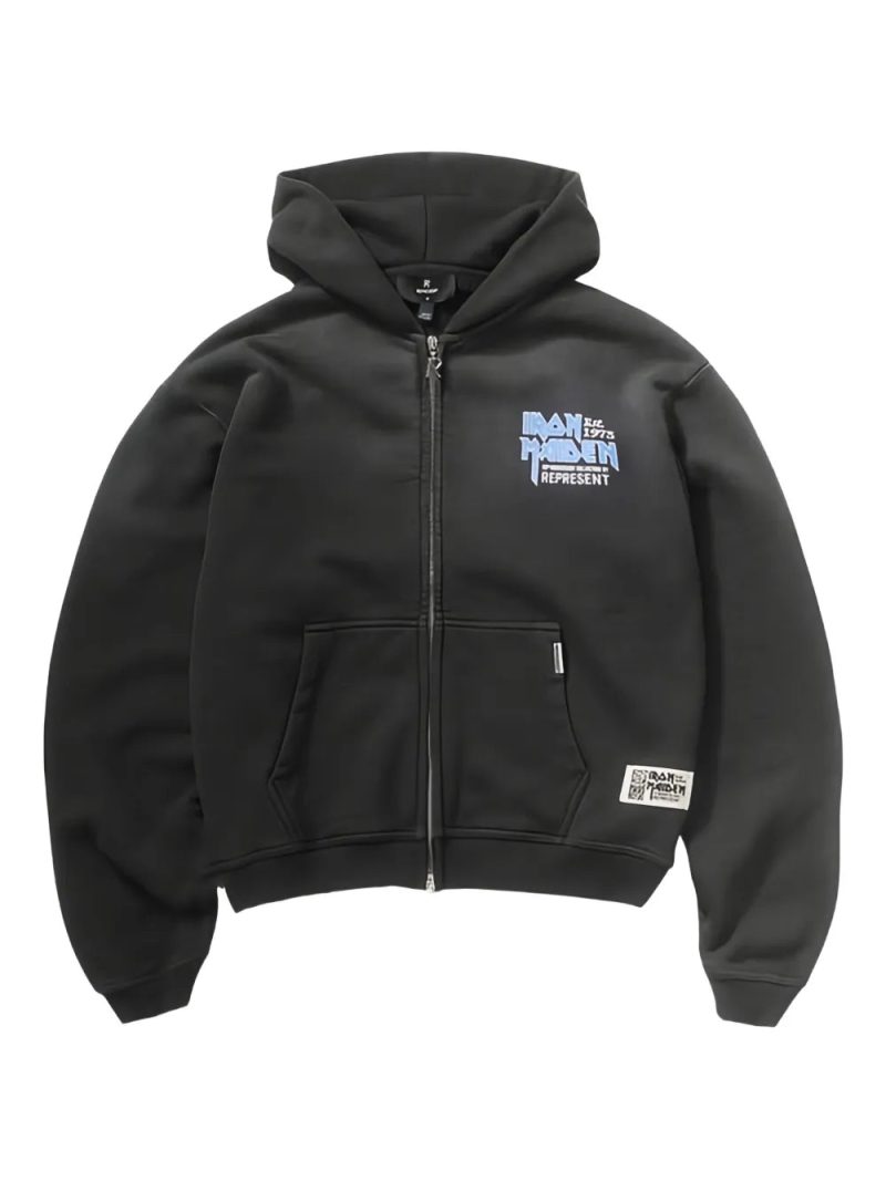 Represent  Iron Maiden zip-up hoodie