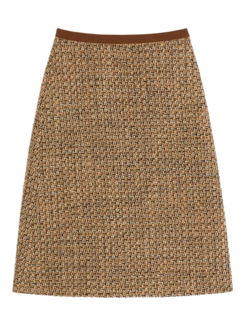 Valentino Garavani  herringbone knit pencil skirt