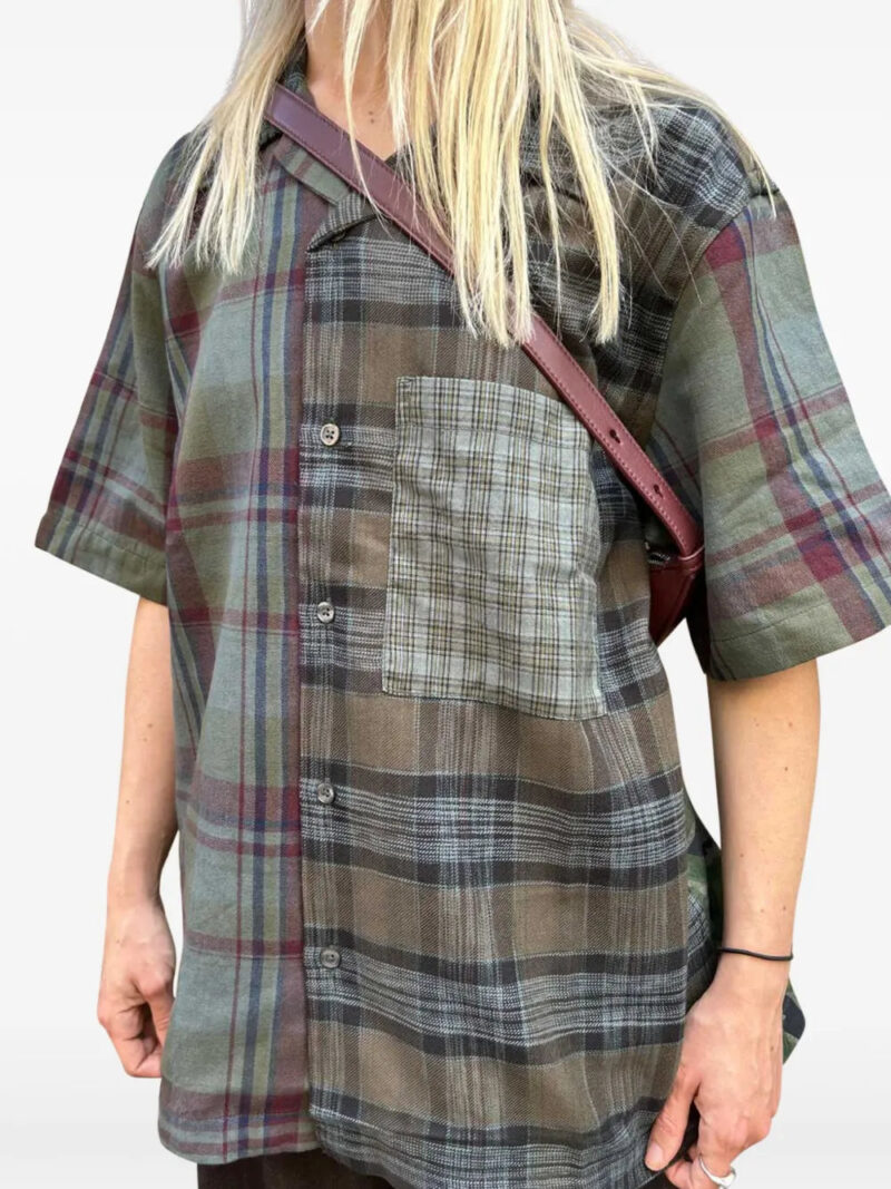 Universal Works  patchwork plaid shirt