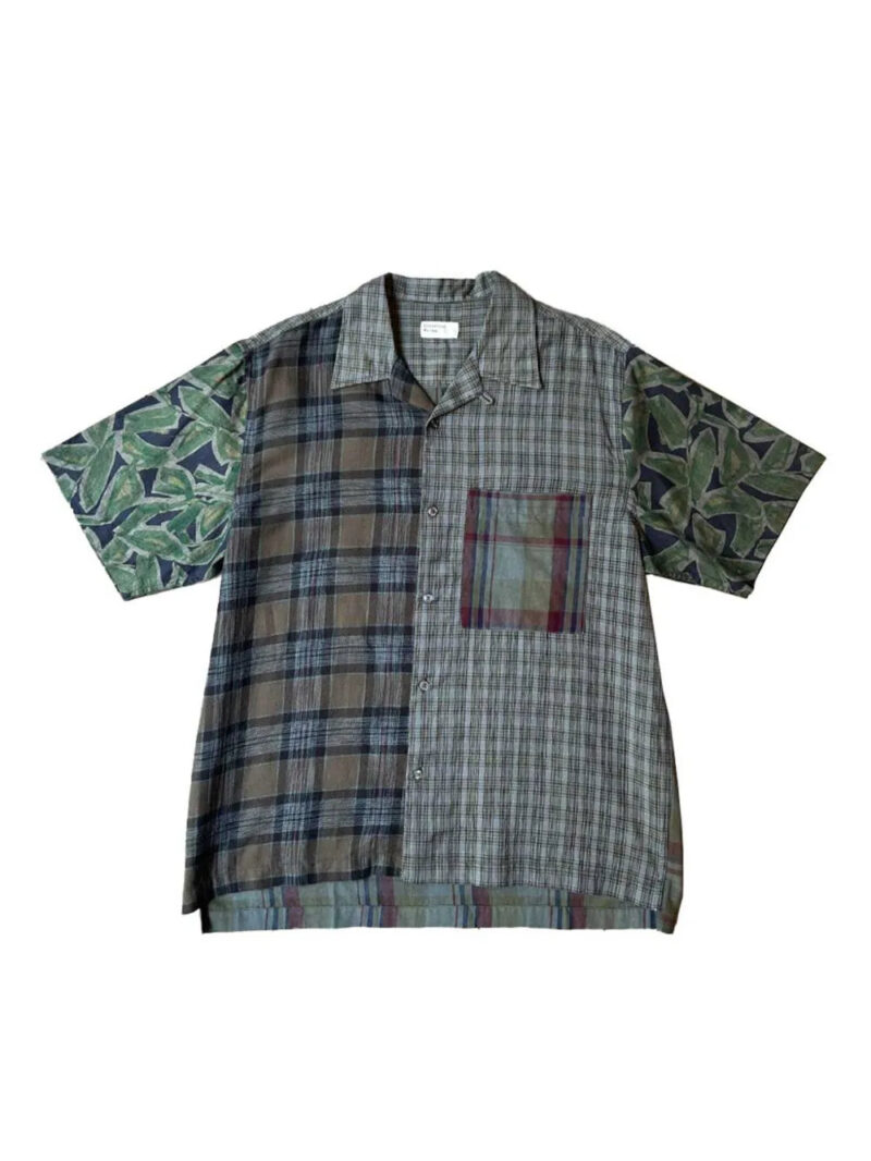 Universal Works  patchwork plaid shirt