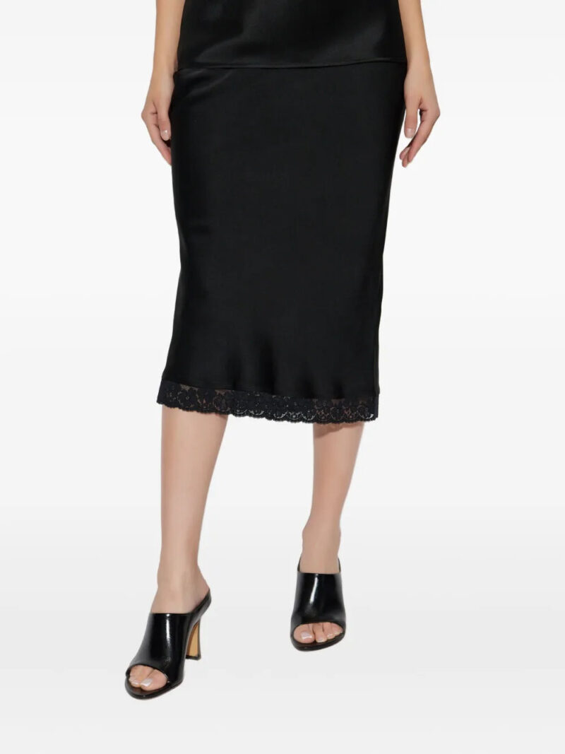 Victoria Beckham  lace-trimmed pencil skirt