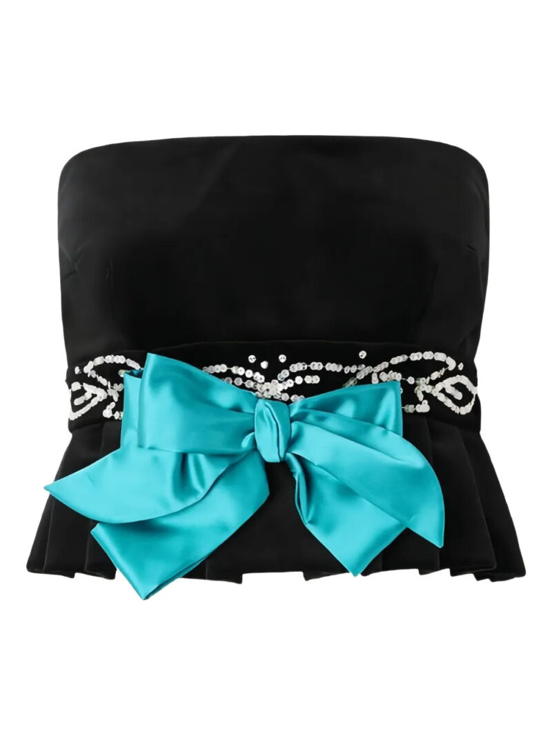 Valentino Garavani  sequin-embellished bow blouse