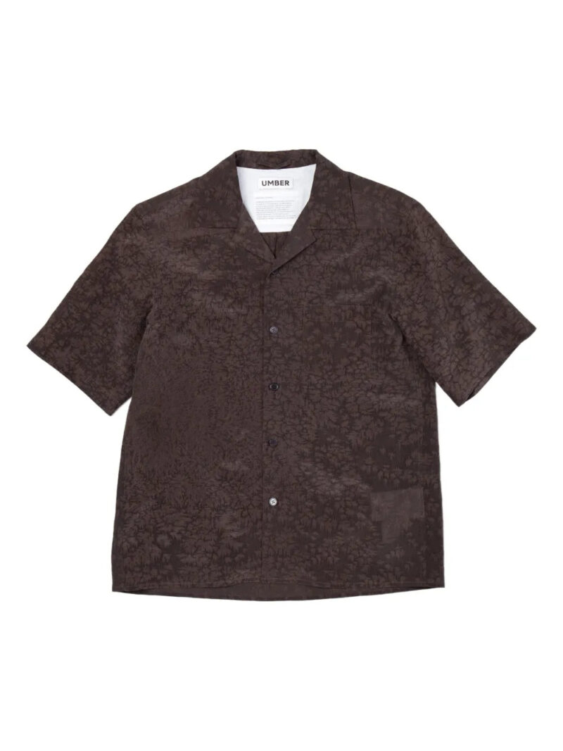 UMBER POSTPAST  salt-dyed short-sleeve shirt