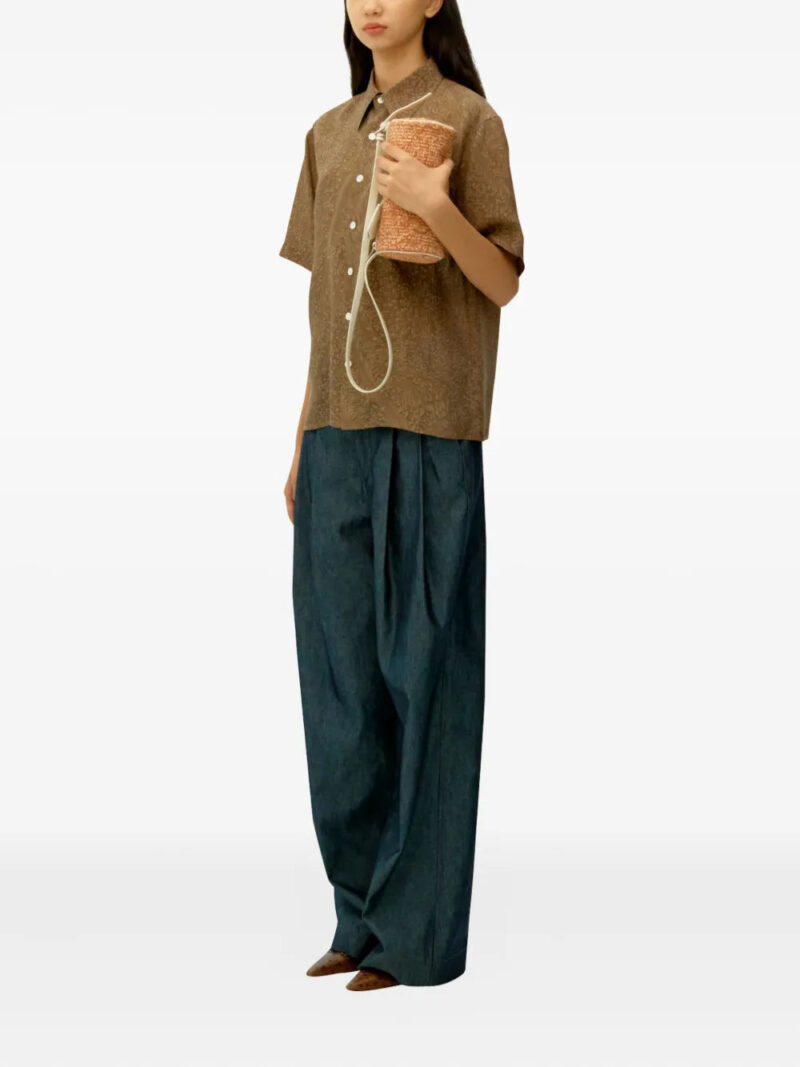 UMBER POSTPAST salt-dyed short-sleeve shirt