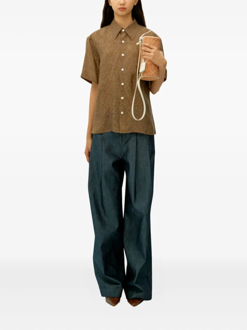 UMBER POSTPAST salt-dyed short-sleeve shirt
