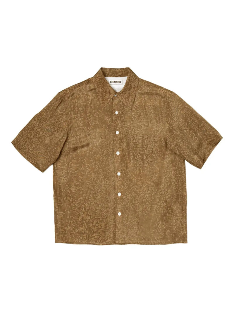 UMBER POSTPAST salt-dyed short-sleeve shirt