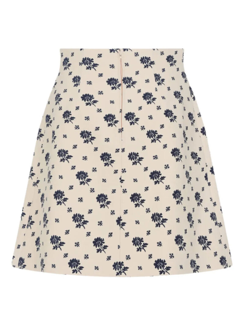 Valentino Garavani floral-print pleated skirt