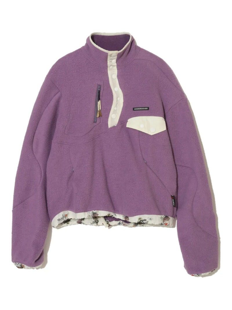 Undercover  floral-print trim sweatshirt