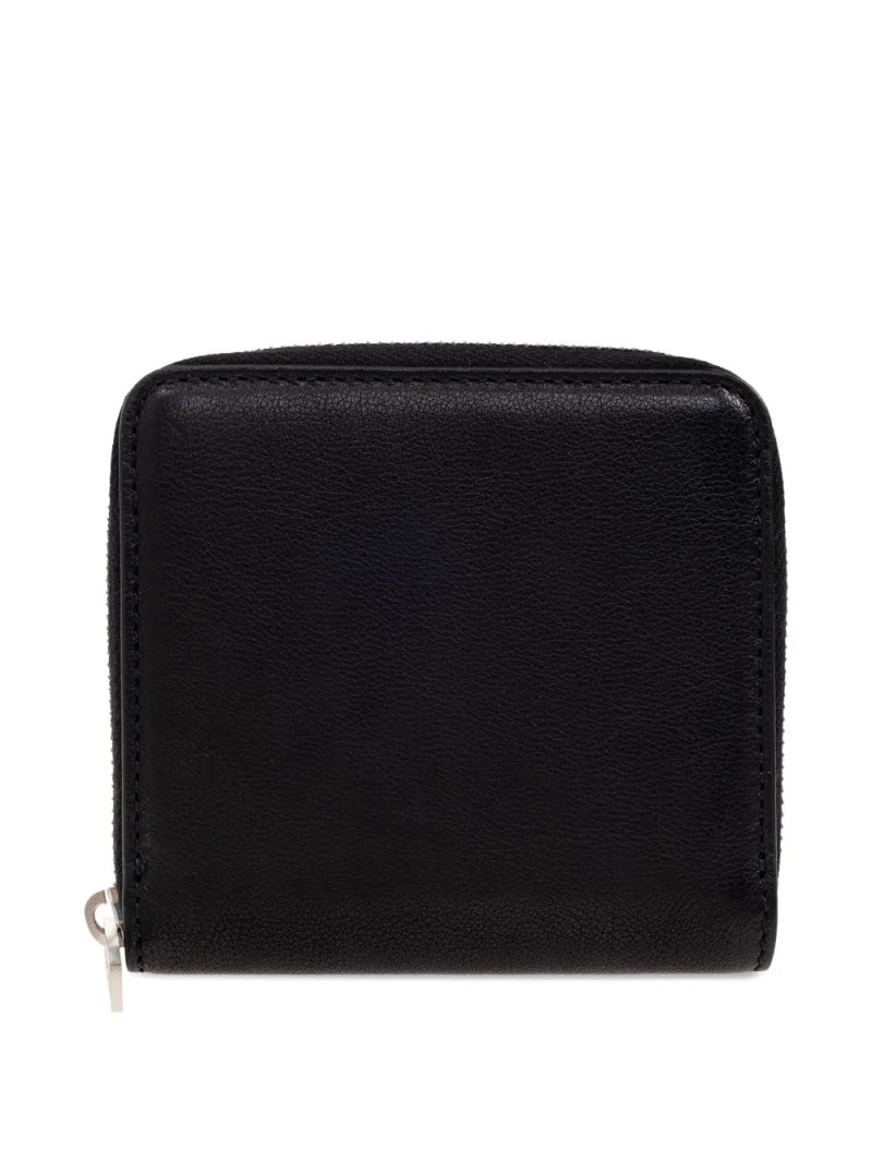 Rick Owens  zip-around leather wallet