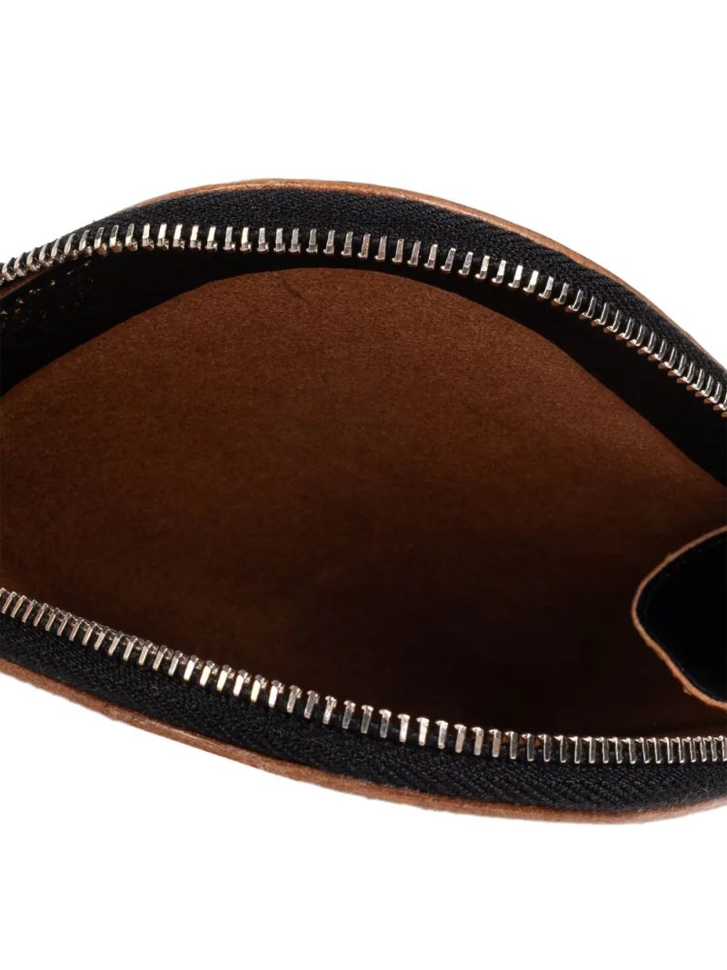Rick Owens  curved zip leather wallet