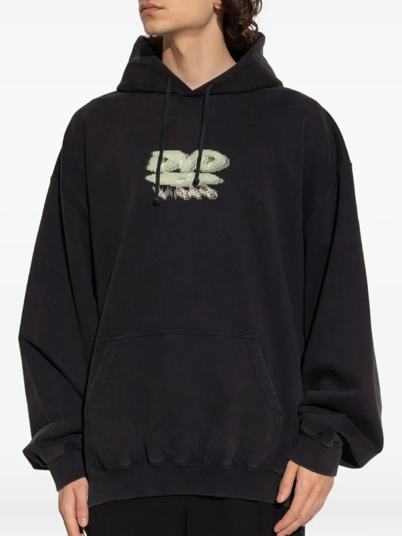 VETEMENTS  graphic-print cotton hoodie