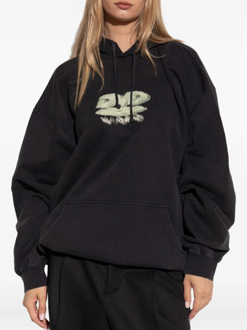 VETEMENTS  graphic-print cotton hoodie