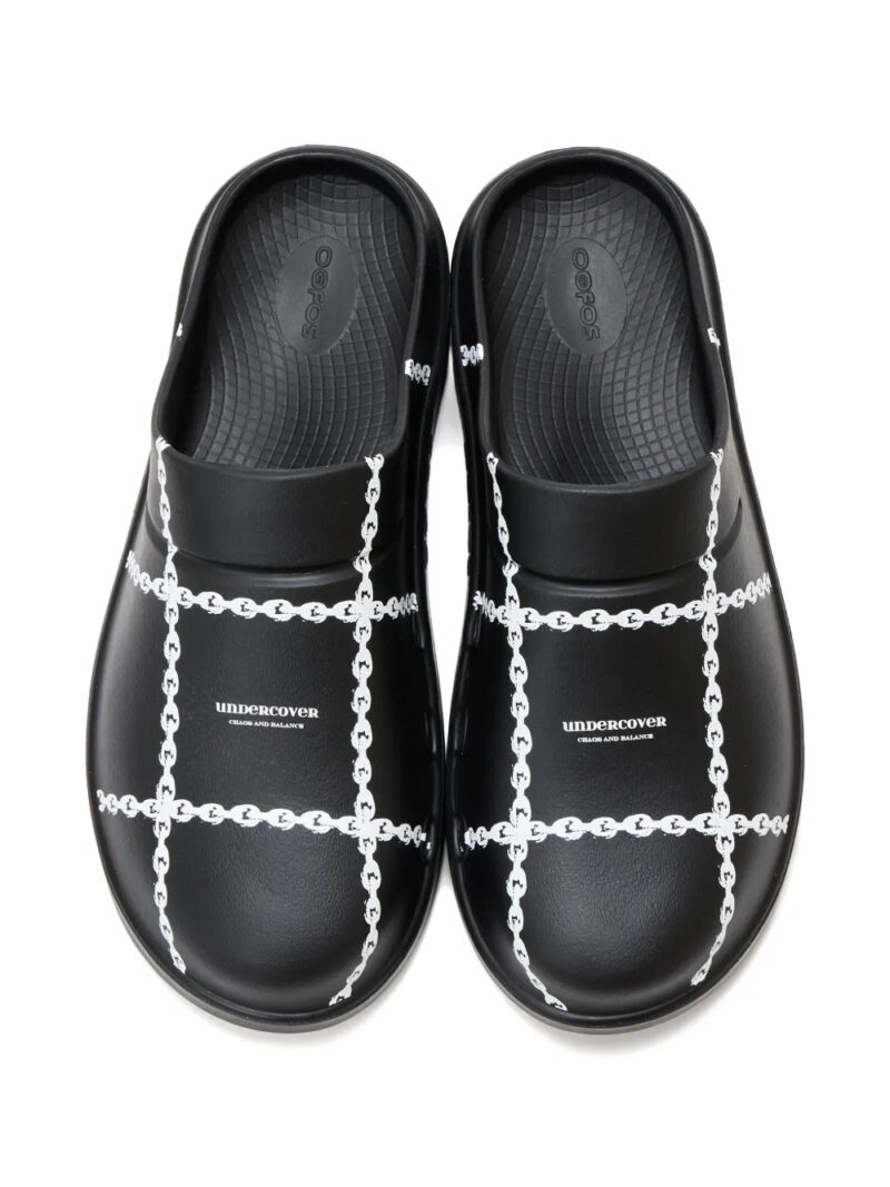Undercover  chain-print flat mules