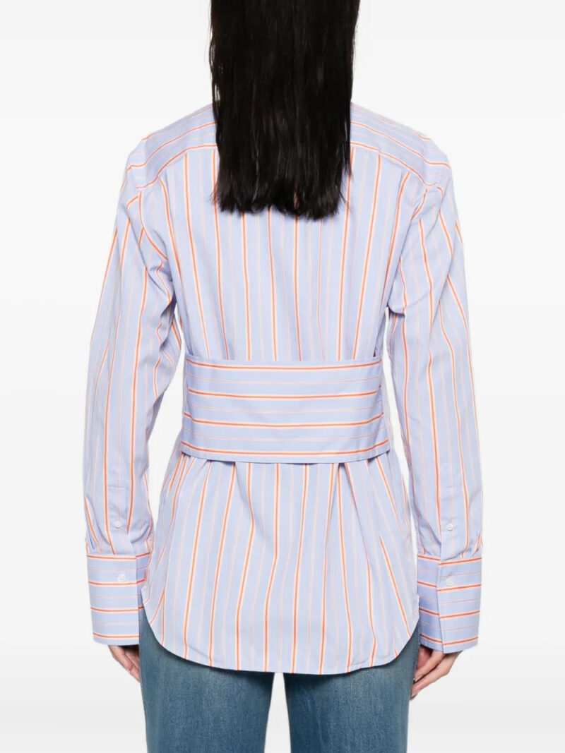 Victoria Beckham  striped cotton long-sleeve shirt